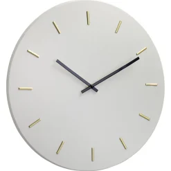 Kwantum Klokken|Wanddecoratie*Klok Metaal Grijs - Ø30 Cm