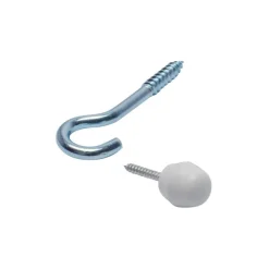 Kwantum Band & Haken*Knop/Haak Spiraal Wit