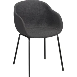 Kwantum Eetkamerstoelen*Kuipstoel Carano Antraciet