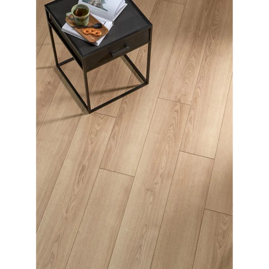 Kwantum Tegellook Laminaat|Extra Breed Laminaat*Laminaat Hunt Eiken Je berekent hoeveel meters je nodig hebt door lengte en breedte in te vullen