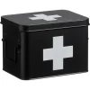 Kwantum Badkameraccessoires*Medicijnbox Zwart 15,5x21,5x15,5 Cm