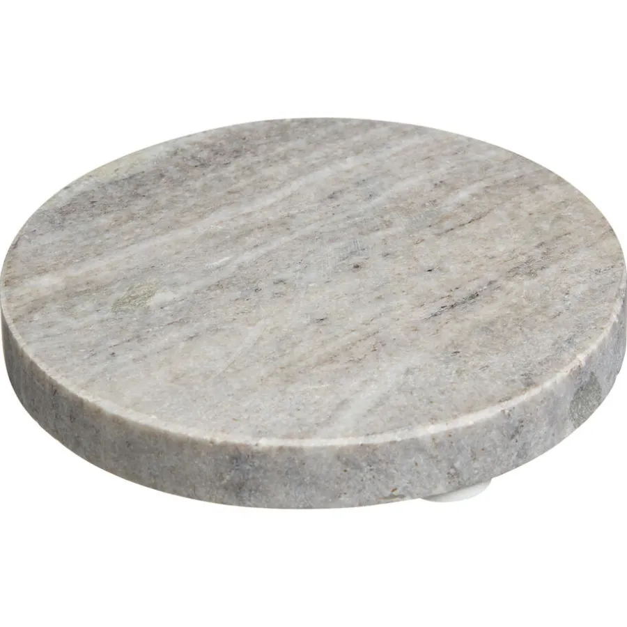 Kwantum Kerstservies|Onderzetters*Onderzetter Rond Marmer Zand