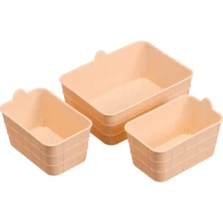 Kwantum Opbergboxen & Lades*Opbermand Mini - 3 Stuks Oranje