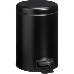 Kwantum Afvalbakken|Badkameraccessoires*Pedaalemmer 5 Liter Mat Zwart