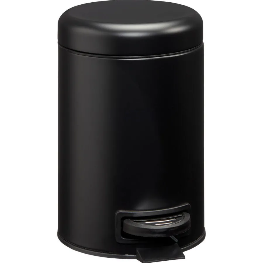 Kwantum Afvalbakken|Badkameraccessoires*Pedaalemmer 3 Liter Zwart