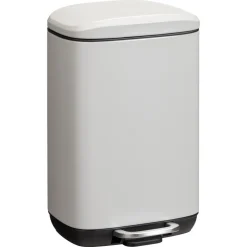 Kwantum Afvalbakken|Badkameraccessoires*Pedaalemmer Lux 5 Liter Lichtgrijs