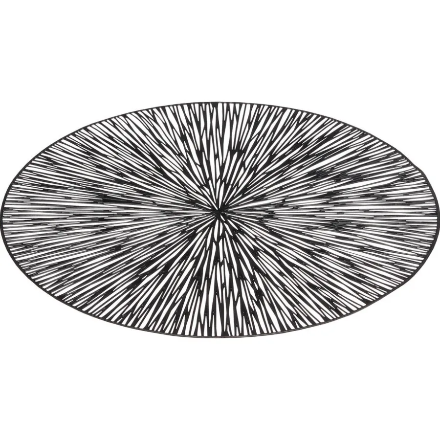 Kwantum Kerstservies|Placemats*Placemat Marsha Zwart ⌀38 Cm