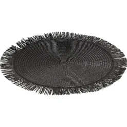 Kwantum Placemats|Placemats*Placemat Rond Zwart