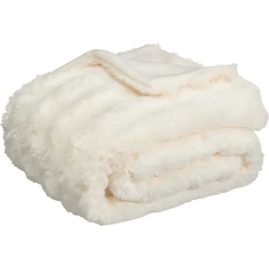 Kwantum Plaids*Plaid Aussois Crème 130x160 Cm Creme