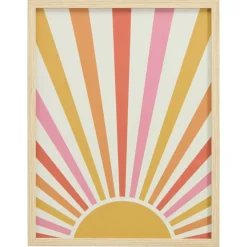 Kwantum Wanddecoratie*Poster Zon Oranje