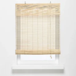 Kwantum Rolgordijnen*Rolgordijn Bamboe Naturel 90x160 Cm 090X160CM