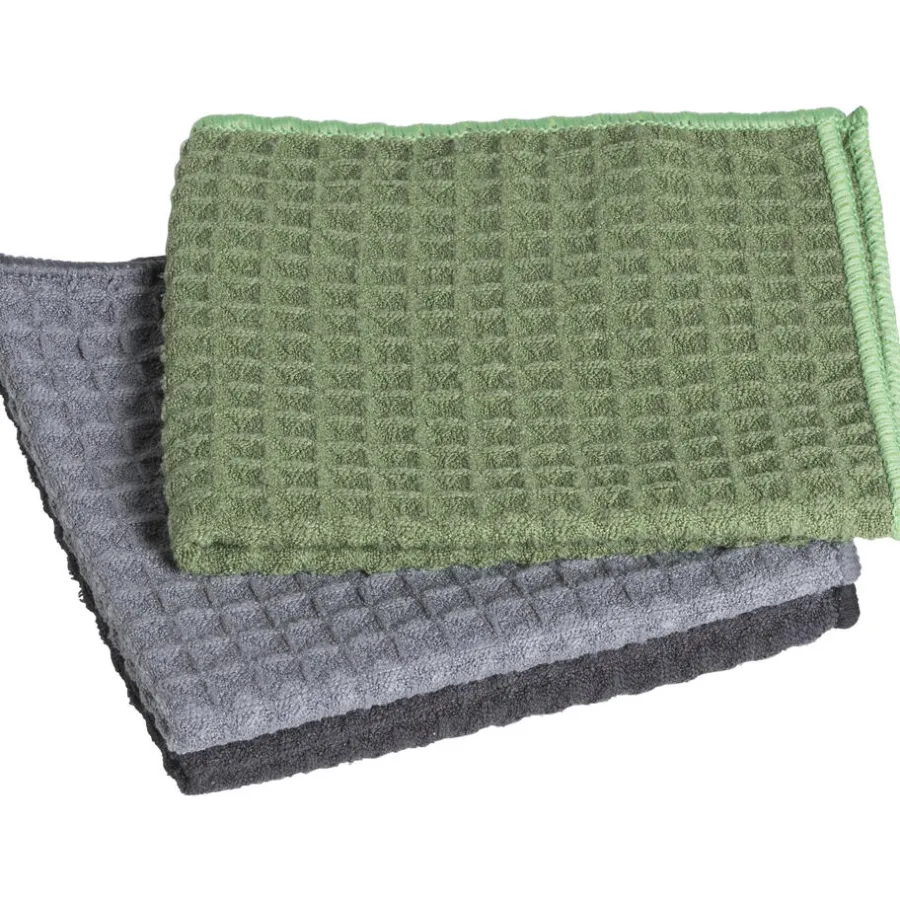 Kwantum Schoonmaken*Schoonmaakdoek Leger/Groen - 3 Stuks Dr.Groen