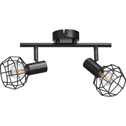 Kwantum Spots*Spot Deva Zwart - 2-lichts