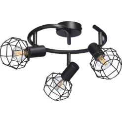 Kwantum Spots*Spot Deva Zwart - 3-lichts