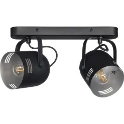 Kwantum Spots*Spot Secna Zwart - 2-Lichts