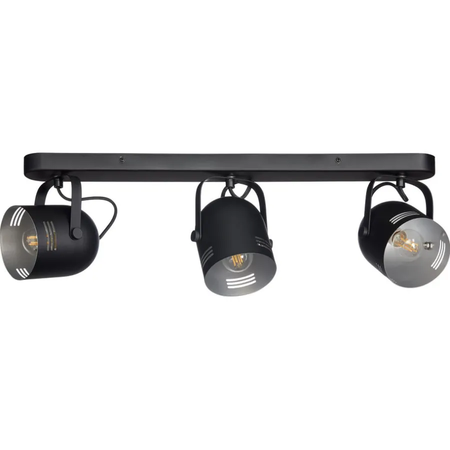 Kwantum Spots*Spot Secna Zwart - 3-Lichts