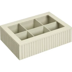 Kwantum Keukenaccessoires*Theedoos Latjes Off-White Offwhite