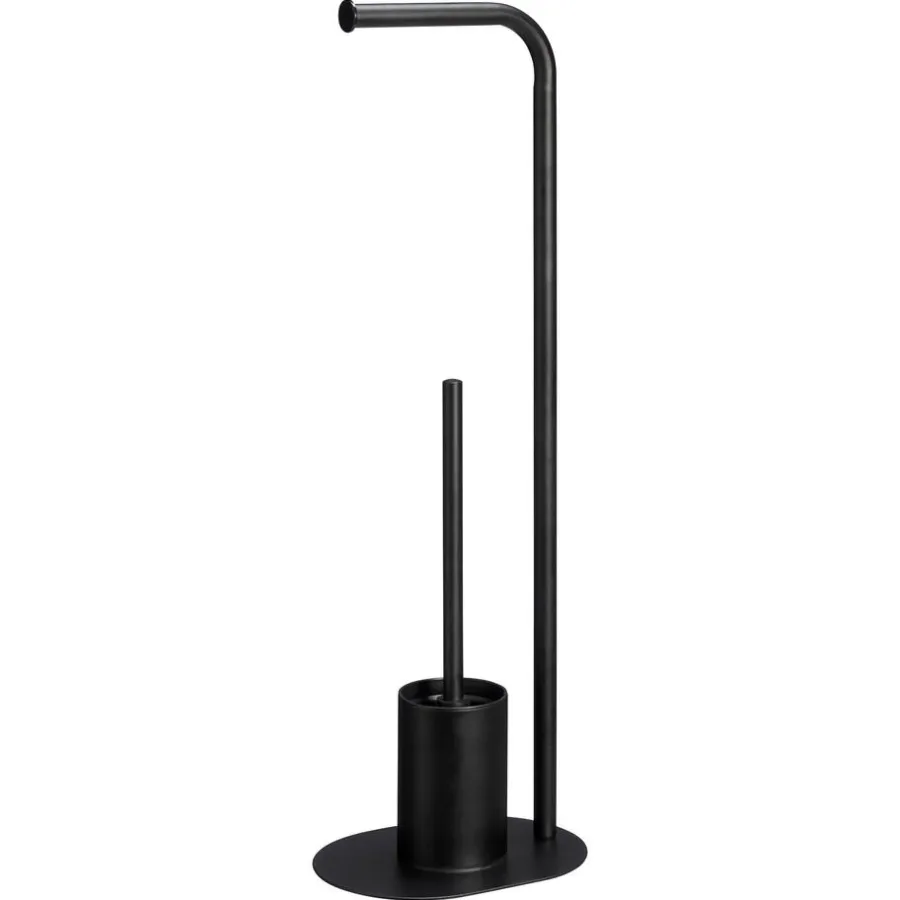 Kwantum Badkameraccessoires*Toiletborstel En Houder Zwart
