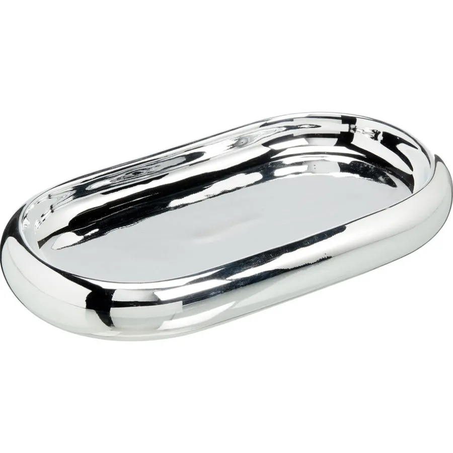 Kwantum Badkameraccessoires*Tray Bumper Ovaal Zilver