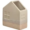 Kwantum Vazen & Potten*Vaas Huis Naturel 14x7,2x15,5 Cm 14x7x16 Cm