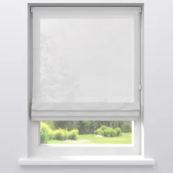 Kwantum Vouwgordijnen|Vitrages*Vitrage Laura Wit