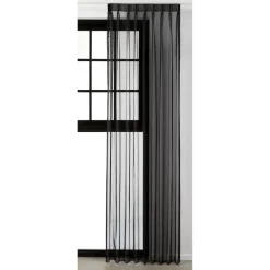 Kwantum Vouwgordijnen|Vitrages*Vitrage Violet Zwart