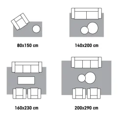 Kwantum Vloerkleden|Vloerkleden Woonkamer*Vloerkleed Beluga Naturel - 190x280 Cm 190X280CM