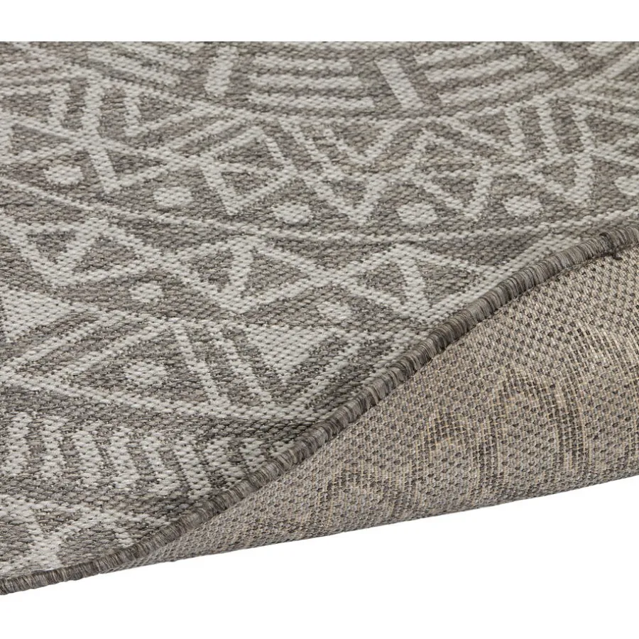 Kwantum Vloerkleden|Buitenkleden*Vloerkleed Rino Grijs