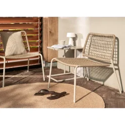 Kwantum Vloerkleden|Vloerkleden Woonkamer*Vloerkleed Solis Naturel - Ø 200 Cm