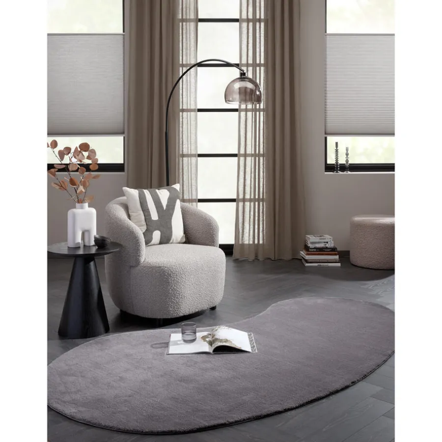 Kwantum Vloerkleden|Vloerkleden Woonkamer*Vloerkleed Wells Grijs