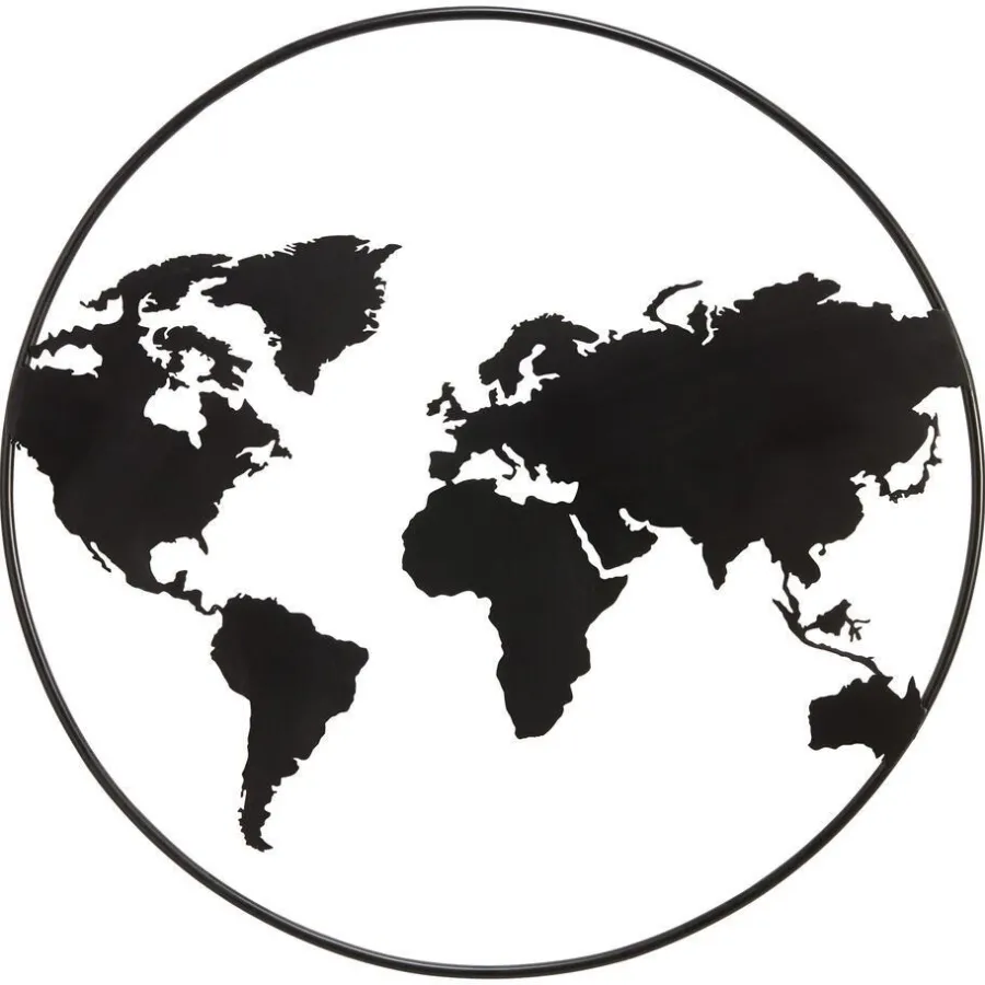 Kwantum Wanddecoratie*Wanddecoratie El Mundo Zwart