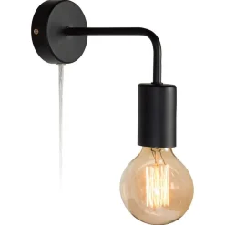 Kwantum Wandlampen*Wandlamp Balor Zwart