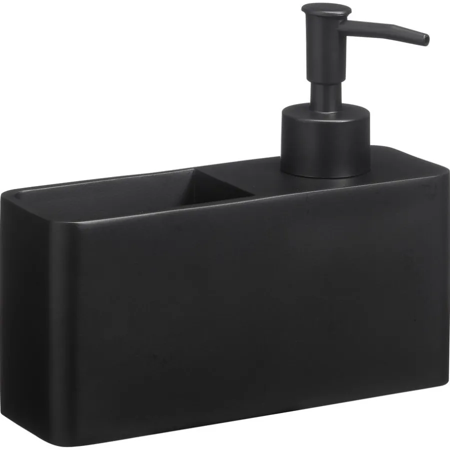 Kwantum Keukenaccessoires|Badkameraccessoires*Zeepdispenser Bakje Zwart
