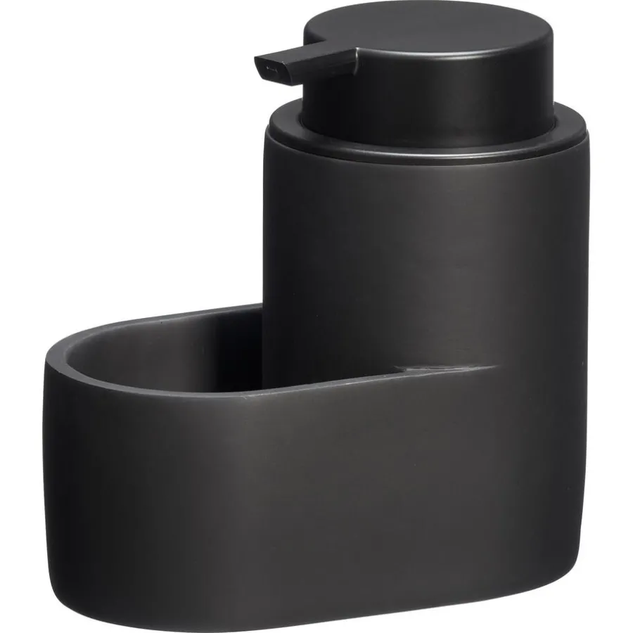 Kwantum Badkameraccessoires*Zeeppomp Met Bakje Zwart